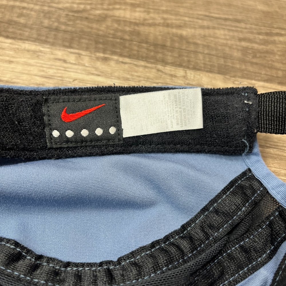 Nike Running Cap Hat Blue Adjustable Strapback One Size Swoosh Just Do It - Picture 10 of 10